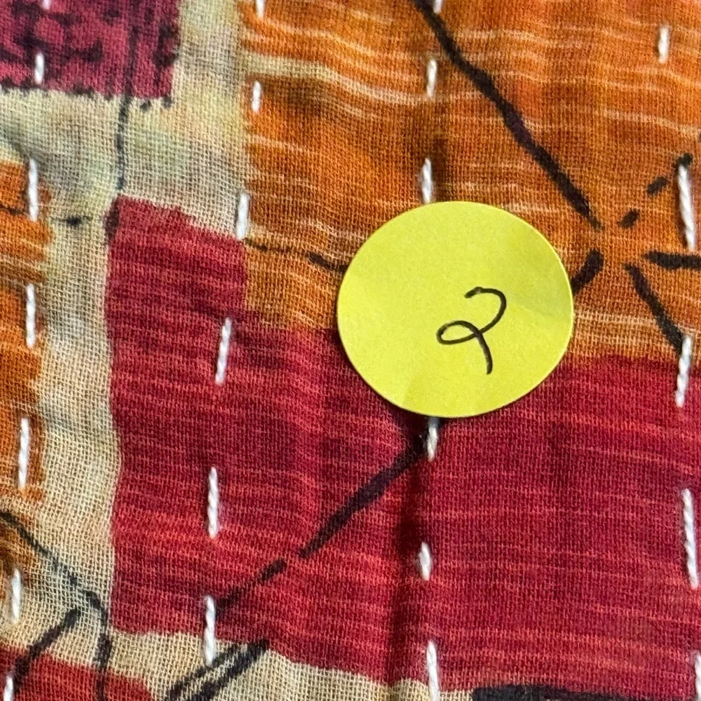 Colorful Patchwork Kantha Quilt - Picture 6 of 6
